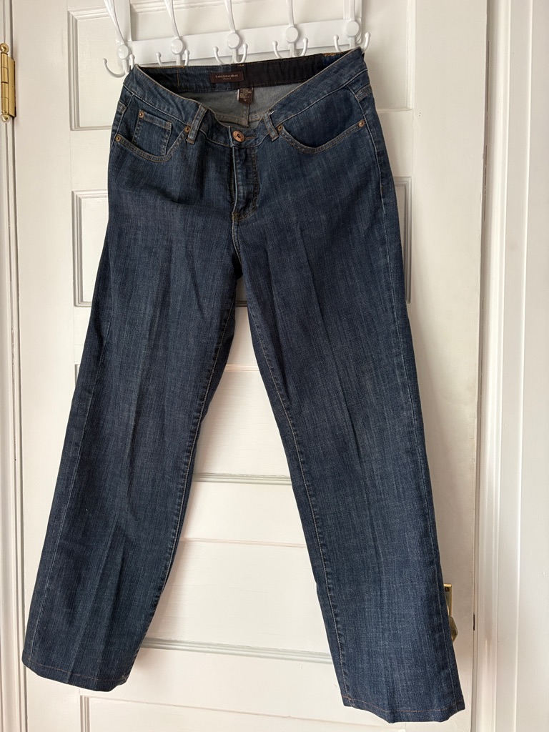 Christopher Blue Women's Straight Leg Jeans In Deep Indigo